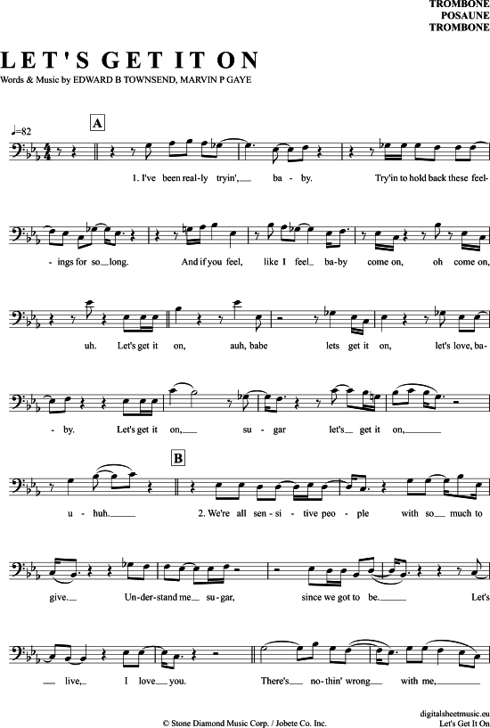 Product gallery: Page 1 of 4 Let´S Get It On , Gaye, Marvin, (Posaune / Bariton)