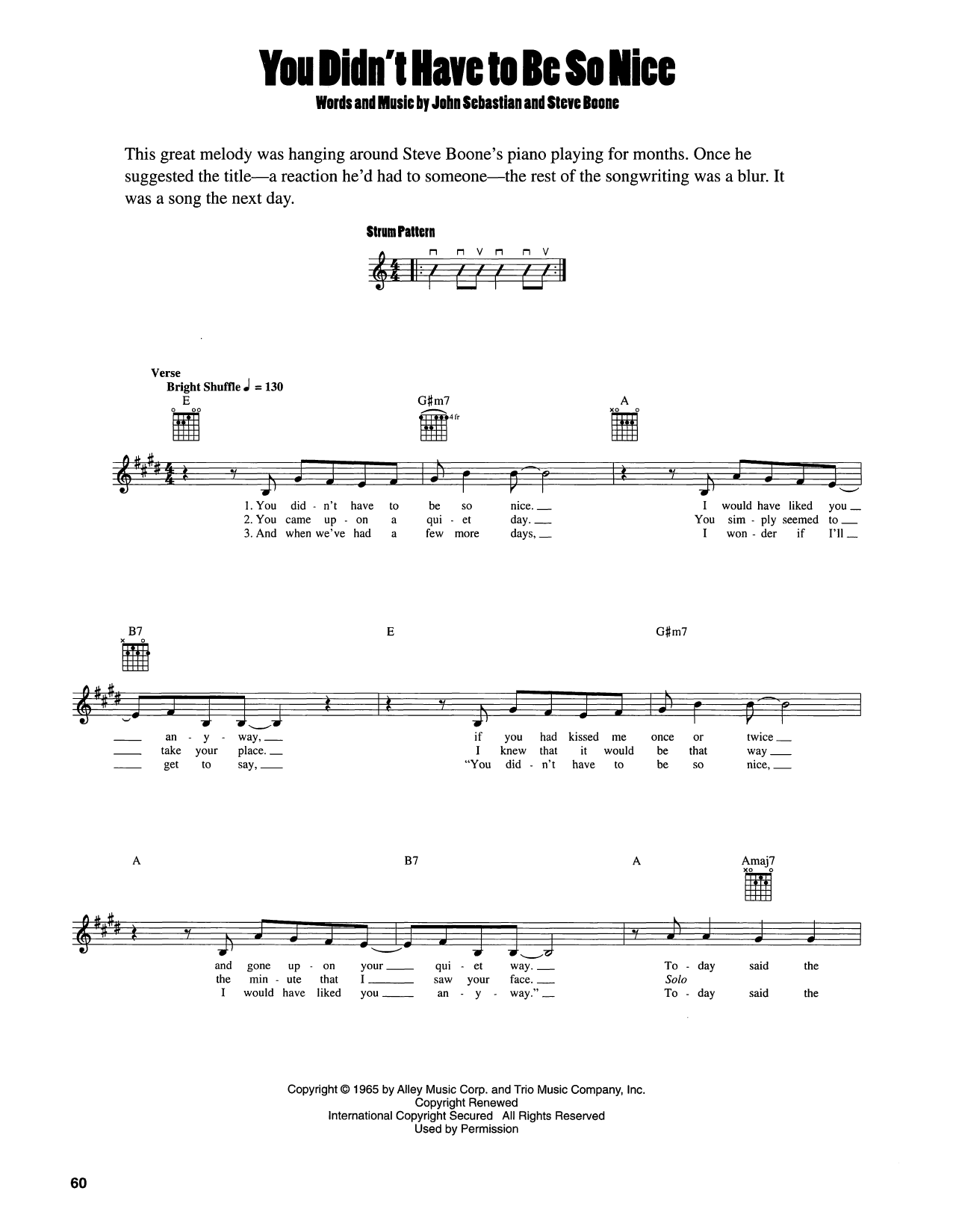Produktgalerie: Seite 1 von 1 You Didn't Have To Be So Nice, John Sebastian, Gitarre