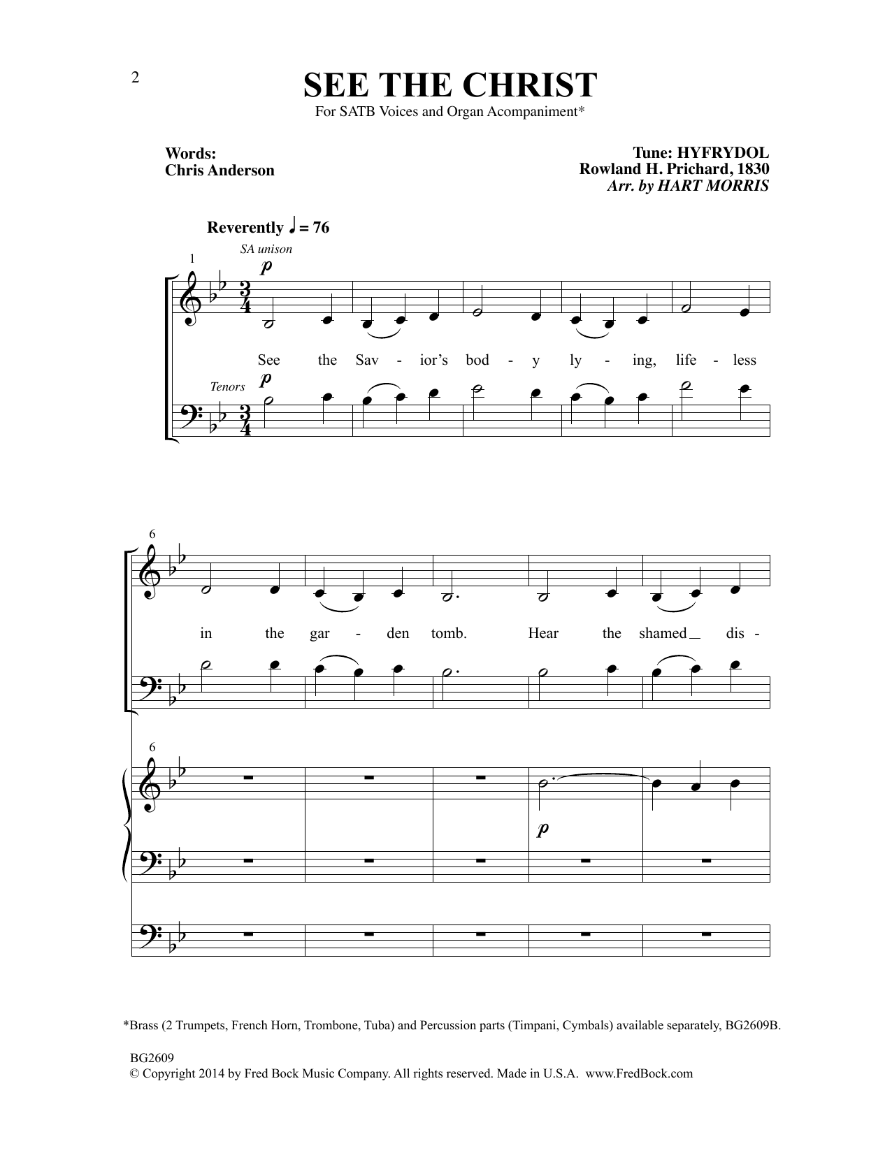 Produktbild zu: See The Christ (arr. Hart Morris)