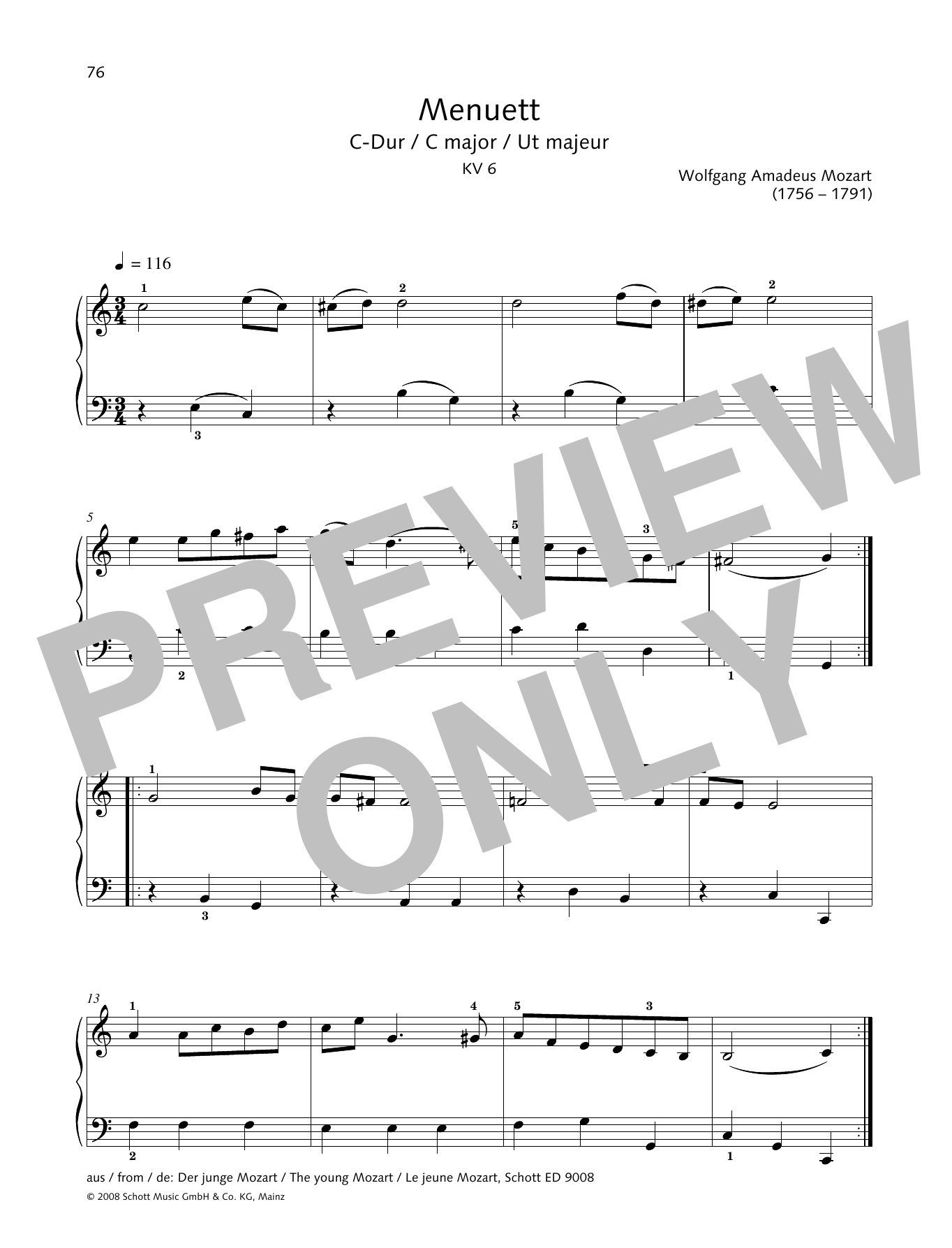 Product gallery: Page 1 of 1 Minuet in C major, Hans-Gunter Heumann