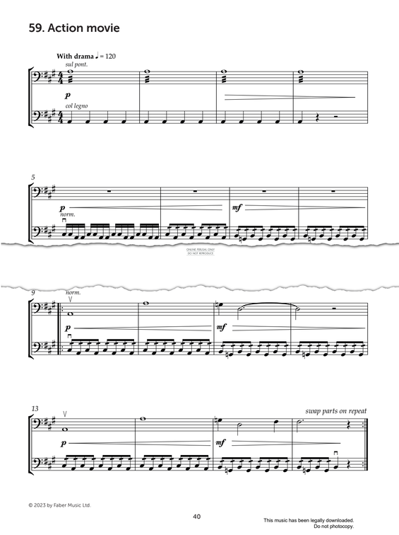 Produktgalerie: Seite 1 von 1 Action Movie, Mark Wilson, Violoncello