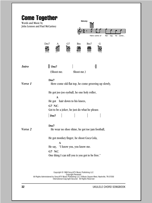 Product gallery: Page 1 of 1 Come Together, The Beatles