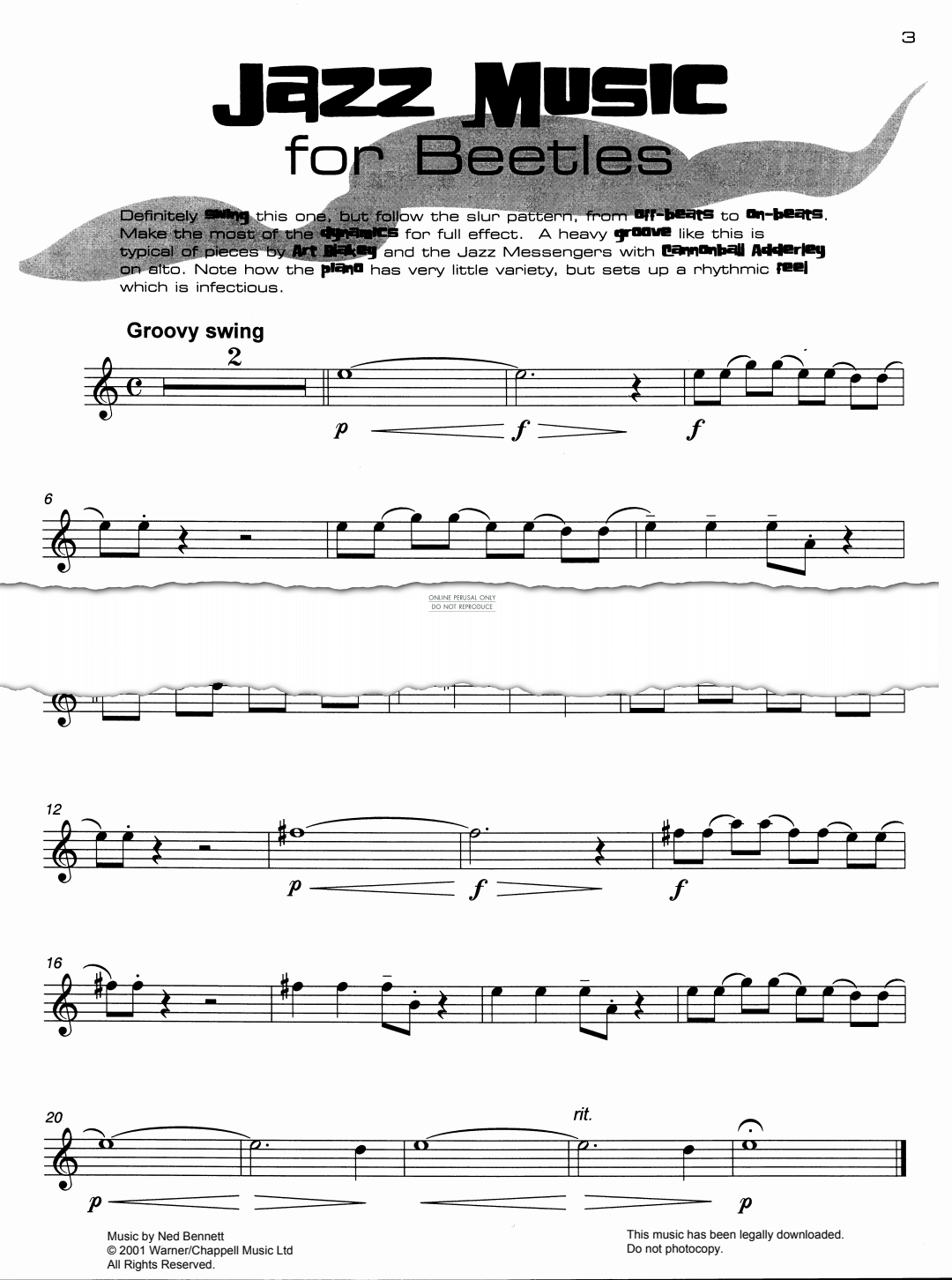 Product gallery: Page 1 of 1 Jazz Music For Beetles, Ned Bennett