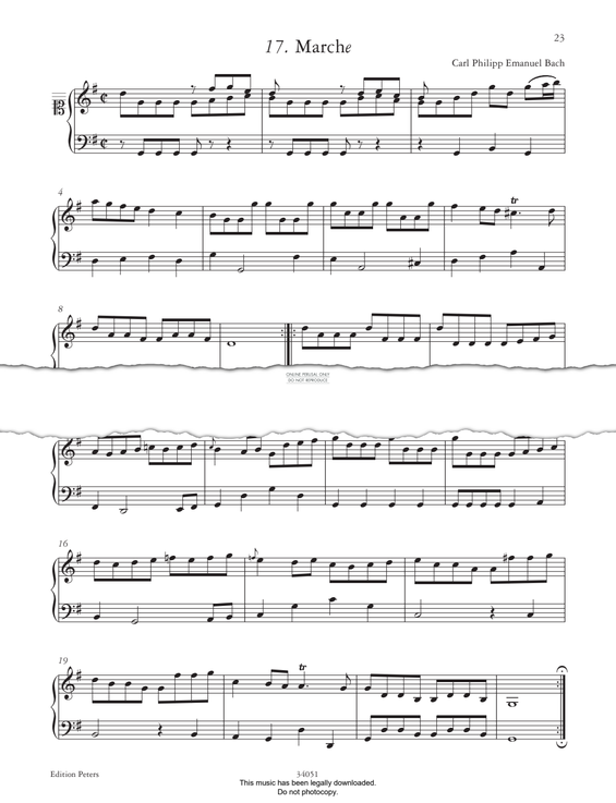 Product picture to: Marche in G Major (from 'The Anna Magdalena Notebook 1725')