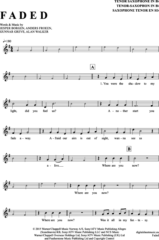 Product picture to: Faded Alan Walker