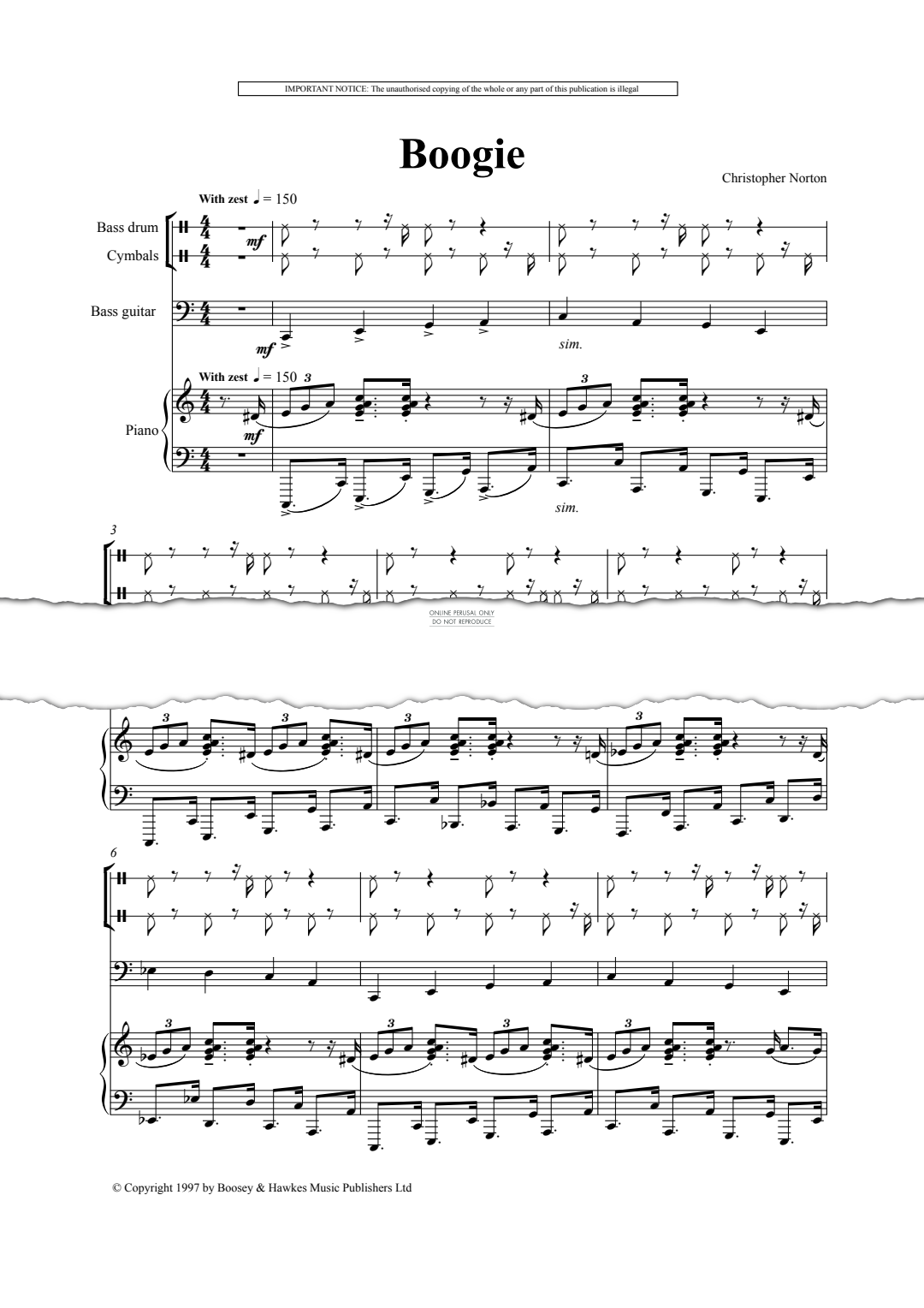 Product gallery: Page 1 of 1 Boogie, Christopher Norton