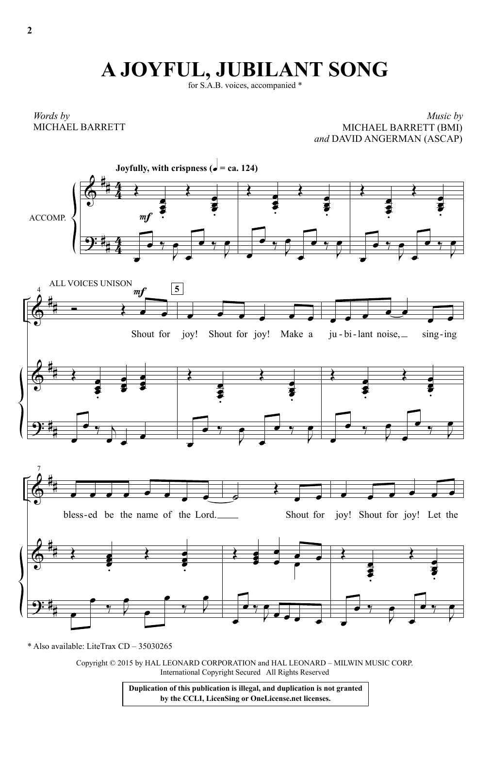 Product picture to: A Joyful, Jubilant Song