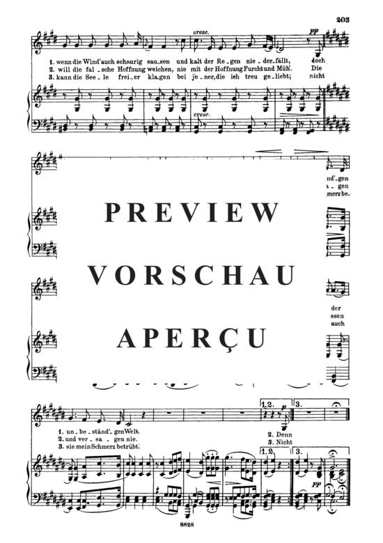 Product gallery: Page 3 of 3 Tiefes Leid D.876, , Low Voice and Piano