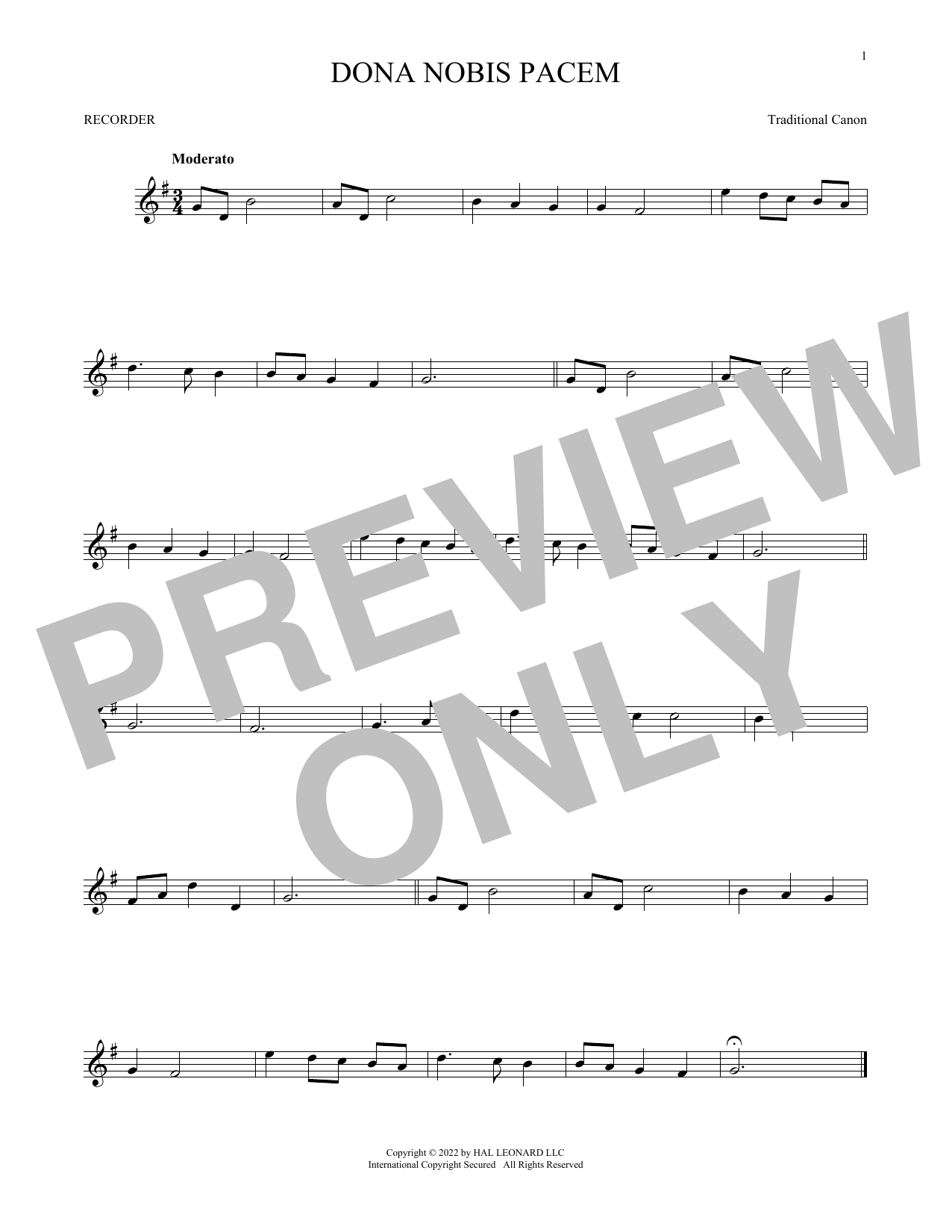 Product gallery: Page 1 of 1 Dona Nobis Pacem, Traditional Canon