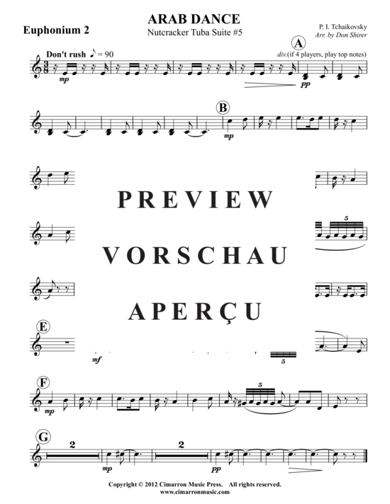 Product gallery: Page 7 of 11 Danse Arabe , , (2x Baritone, 2x Tuba)