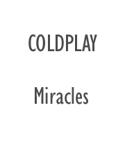 cover: Miracles, Coldplay