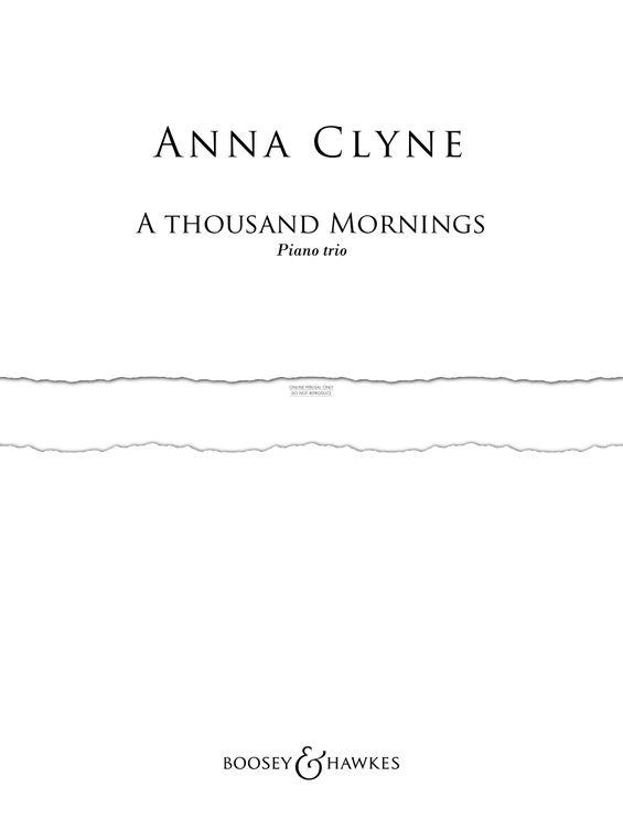 Produktgalerie: Seite 1 von 1 A Thousand Mornings, Anna Clyne