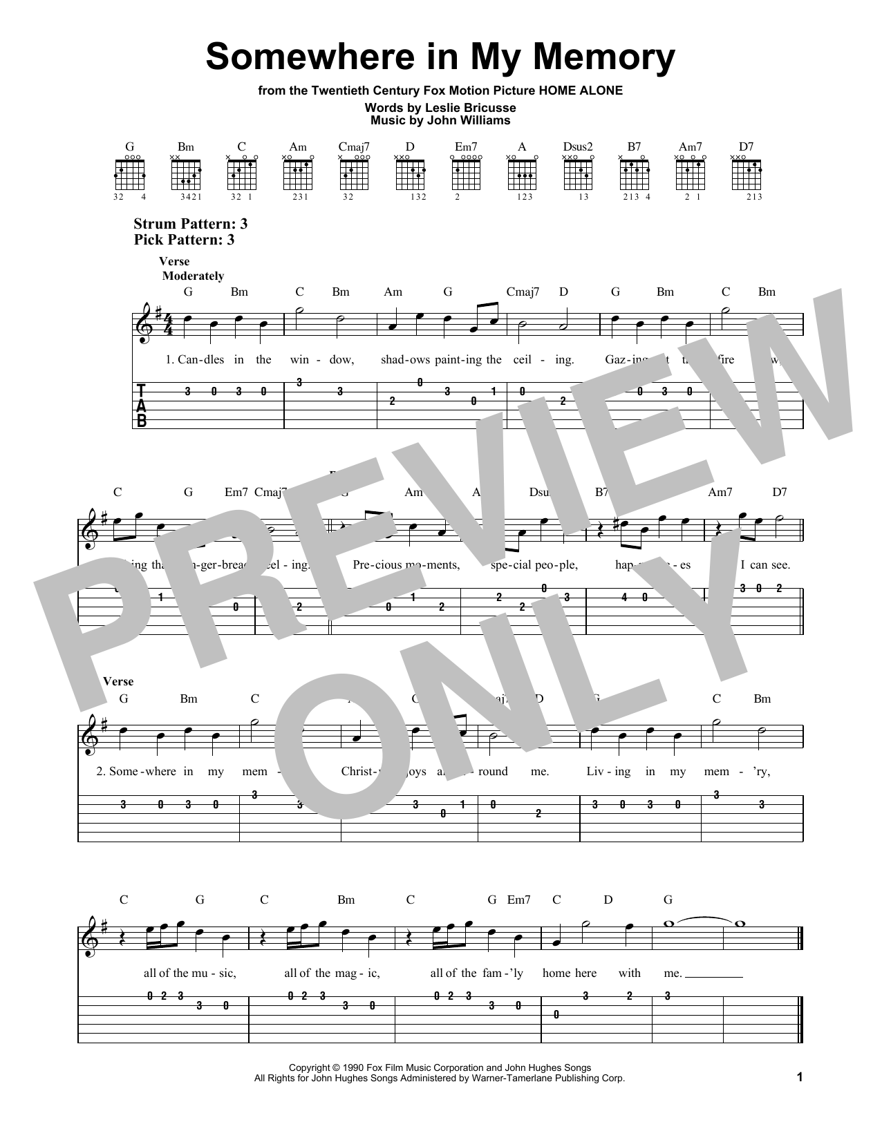 Product gallery: Page 1 of 1 Somewhere In My Memory, John Williams