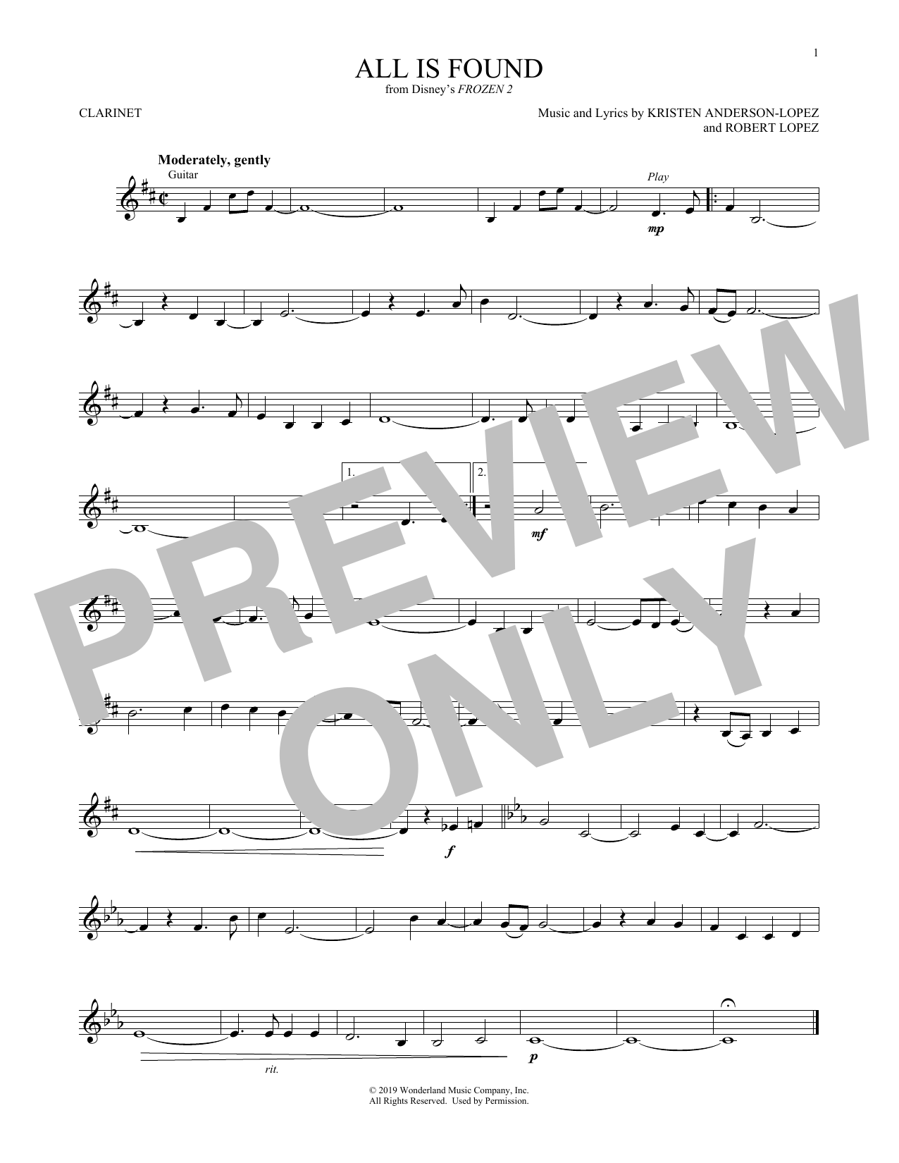 Product gallery: Page 1 of 1 All Is Found (from Disney's Frozen 2), Evan Rachel Wood