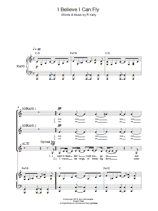 Produktgalerie: Seite 1 von 1 I Believe I Can Fly, R Kelly, Chor