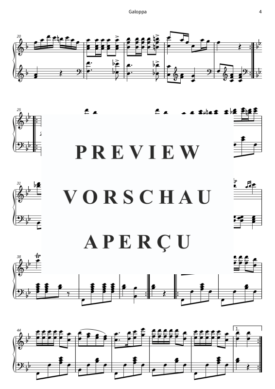 Produktgalerie: Seite 6 von 7 Galoppa - Nr. 7 aus den Neun Tänzen für Klavier, , Klavier Solo