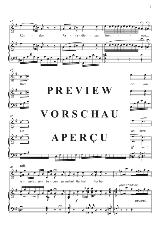 Product gallery: Page 5 of 12 Auch ich versteh´ die feine Kunst - Cavatine der Norina aus Don Pasquale , , (voice + piano)