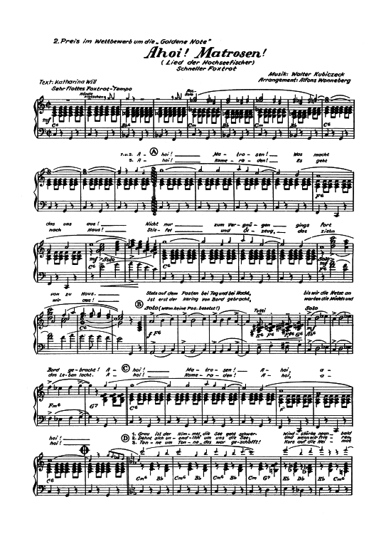 Product picture to: Ahoi! Matrosen! Fred Frohberg & Hemmann-Quintett