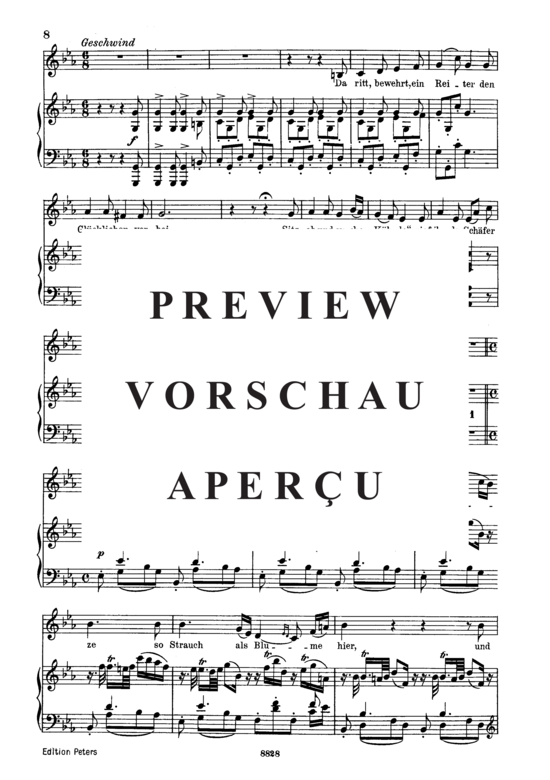 Product gallery: Page 3 of 5 Der Schäfer und der Reiter D.517, , Low Voice and Piano