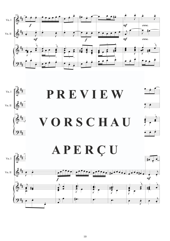 Produktgalerie: Seite 11 von 11 Trio Sonata No.3 in D-Dur Op.1, , 2 Violinen und Cembalo