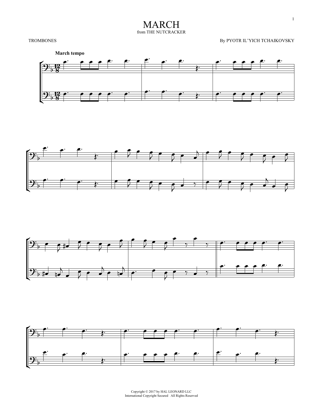 Product gallery: Page 1 of 1 March, Op. 71a (from The Nutcracker), Pyotr Il'yich Tchaikovsky