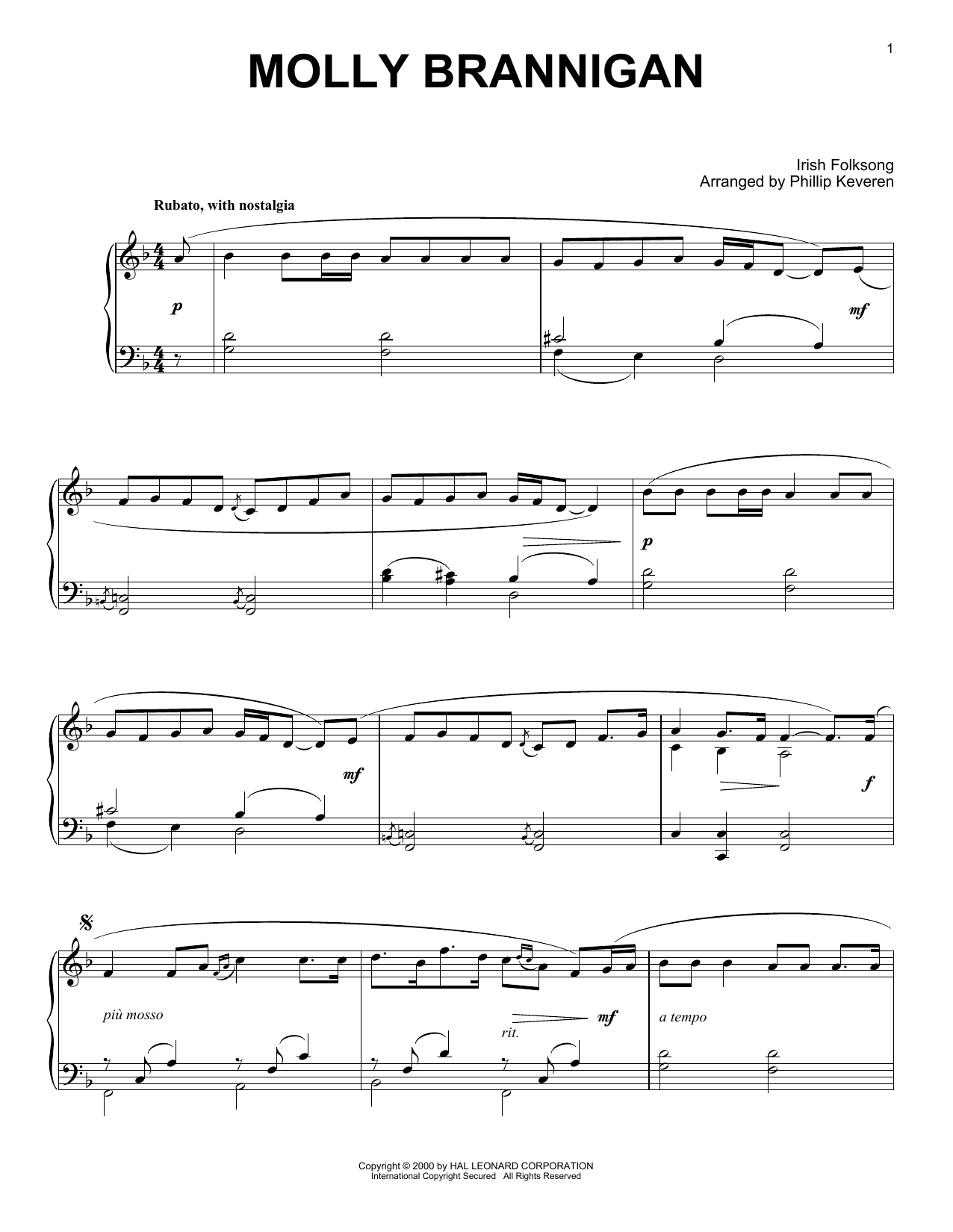 Product picture to: Molly Brannigan (arr. Phillip Keveren)