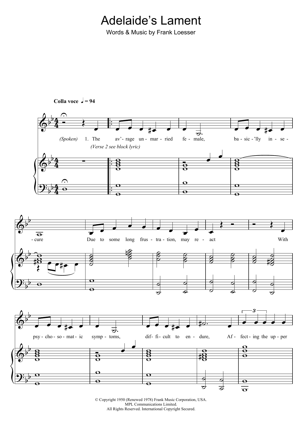 Produktbild zu: Adelaide's Lament (from Guys And Dolls)
