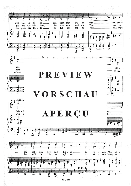Produktgalerie: Seite 4 von 4 Ein Fräulein ging spazieren, , Klavier und Gesang