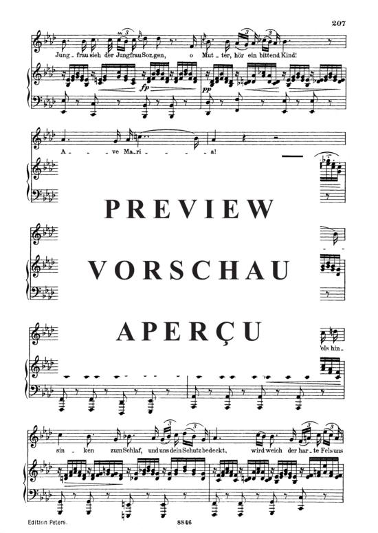 Product gallery: Page 3 of 5 Ave Maria (Ellens Gesang III) D. 839 in As-Dur, , Medium Voice and Piano