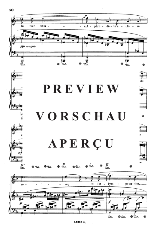 Product gallery: Page 5 of 6 La rose Op.51 No.4, , High Voice and Piano