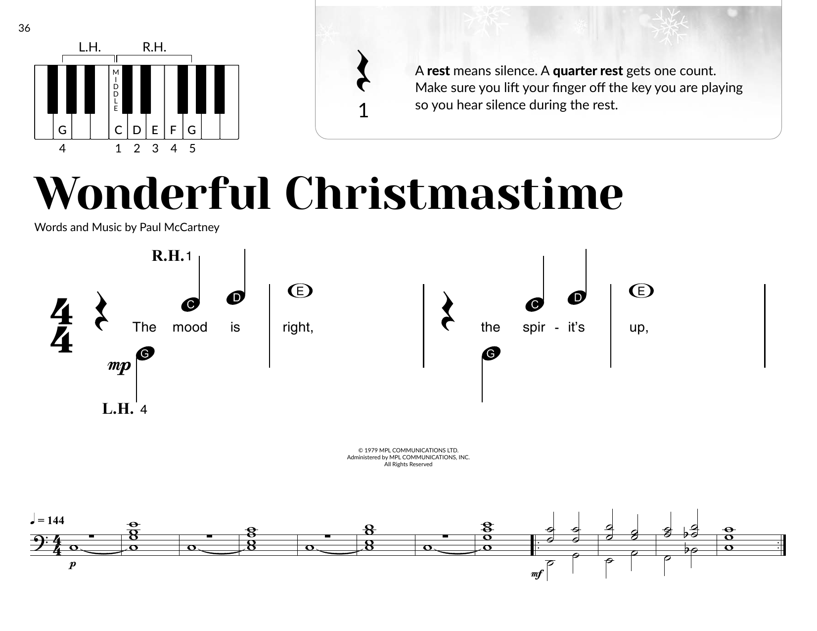 Produktbild zu: Wonderful Christmastime (arr. Brittany McCorriston)