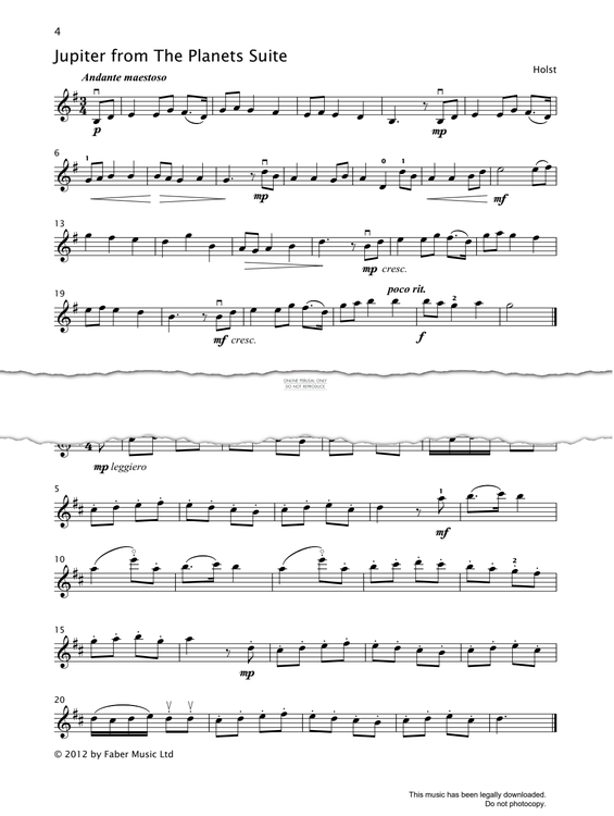 Product picture to: Jupiter (from 'The Planets Suite') - Gustav Holst