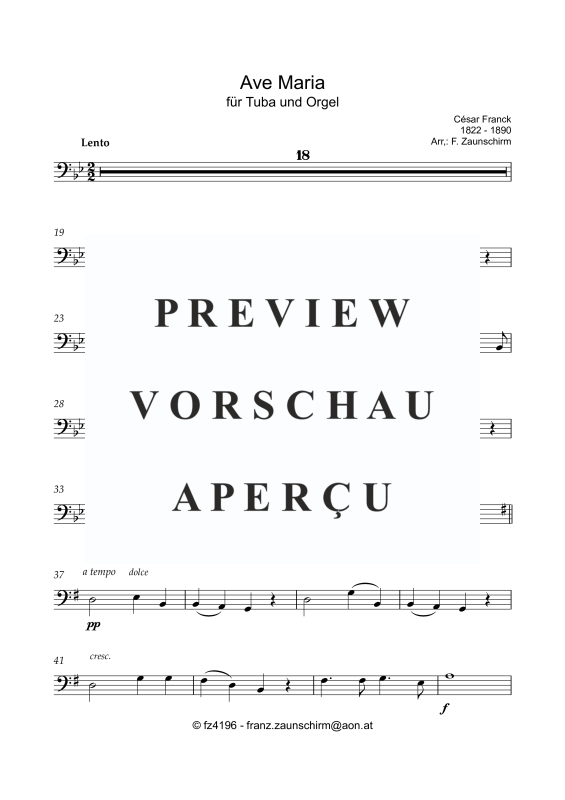 Produktgalerie: Seite 6 von 10 Ave Maria, , Tuba und Orgel