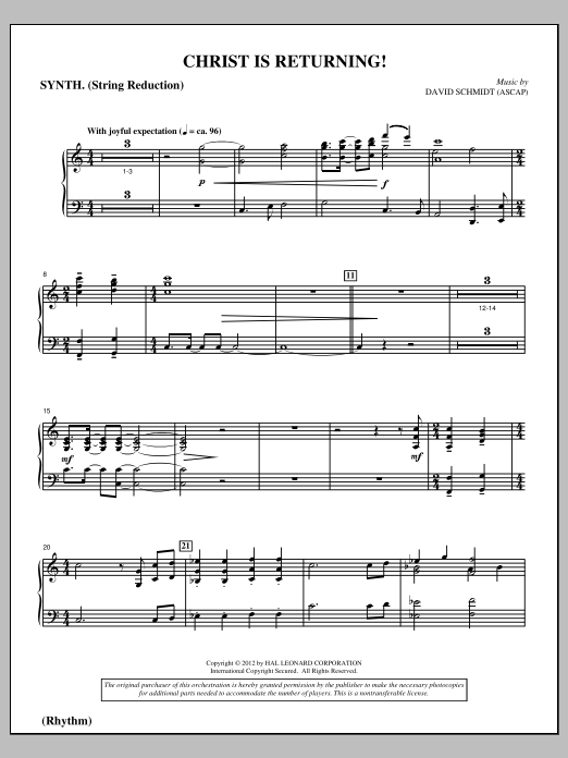 Product picture to: Christ Is Returning! - Keyboard String Reduction