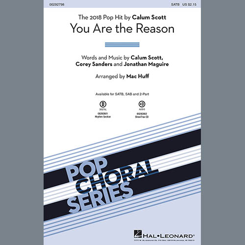 Produktbild zu: You Are The Reason (arr. Mac Huff)