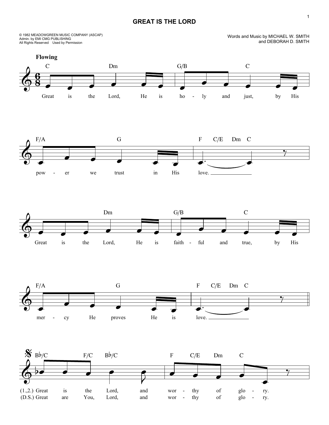 Product picture to:  Great Is The Lord - Michael W. Smith