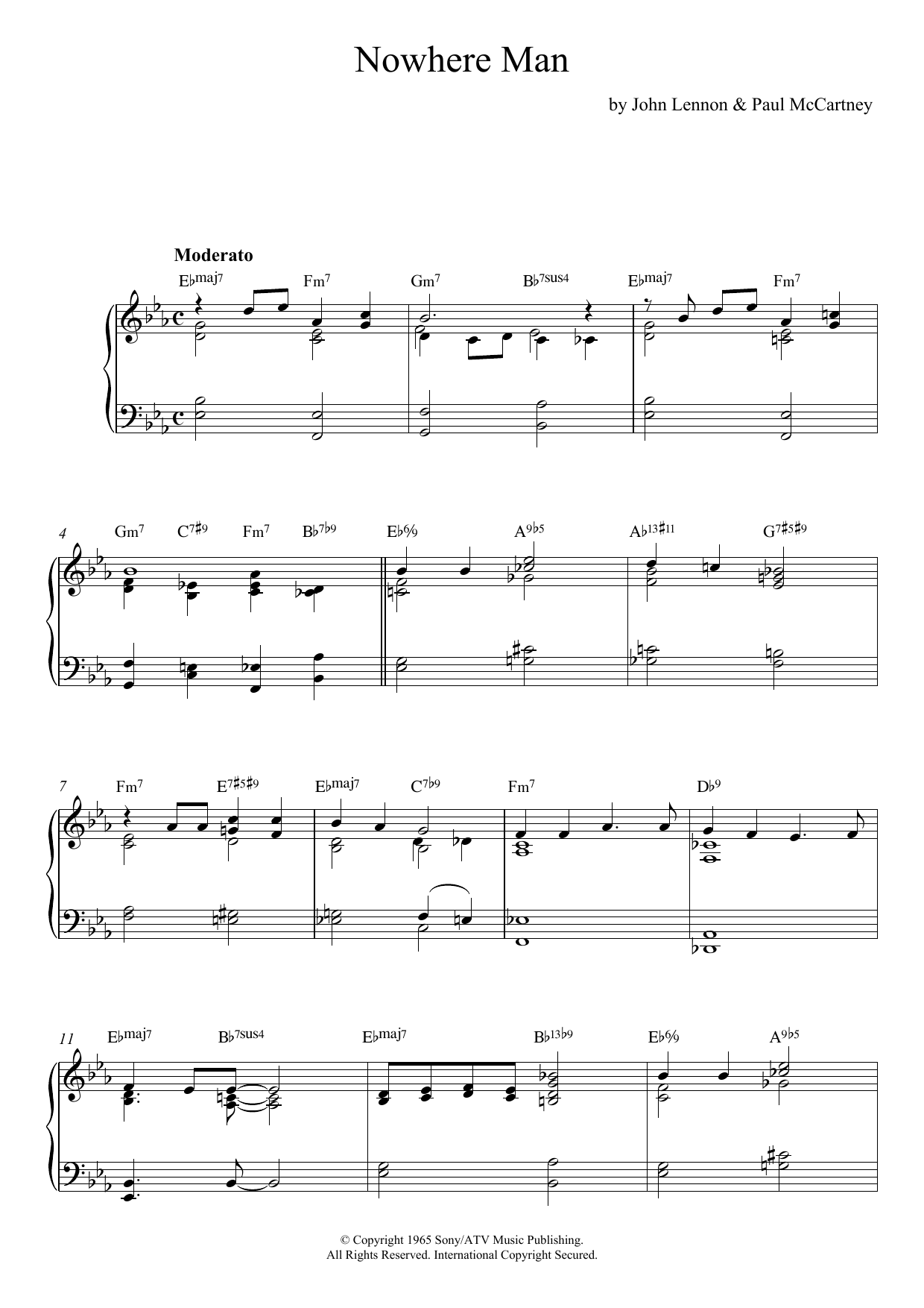 Product gallery: Page 1 of 1 Nowhere Man (jazz version), The Beatles