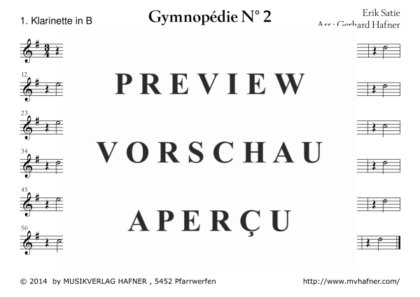 Product gallery: Page 11 of 11 Gymnopedie No. 2, , (large wind orchestra)