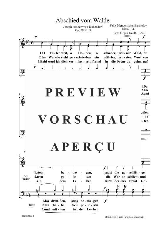gallery: O Täler weit (Abschied vom Walde), , Gemischter Chor