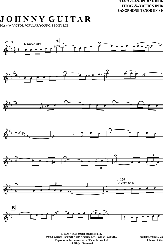 Product picture to: Johnny Guitar The Shadows