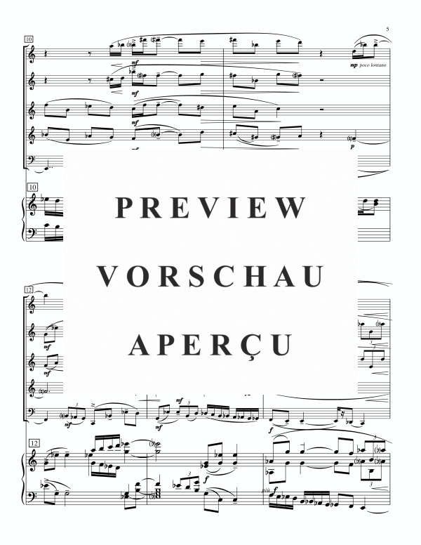 Produktgalerie: Seite 7 von 11 Sextet, , (Holzbläser Quintett und Klavier)