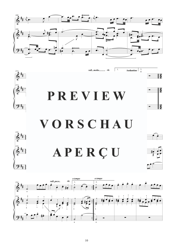 Produktgalerie: Seite 11 von 11 Orchester Suite Nr. 2 in H-Moll BWV 1067, , Querflöte und Klavier - Piano Version
