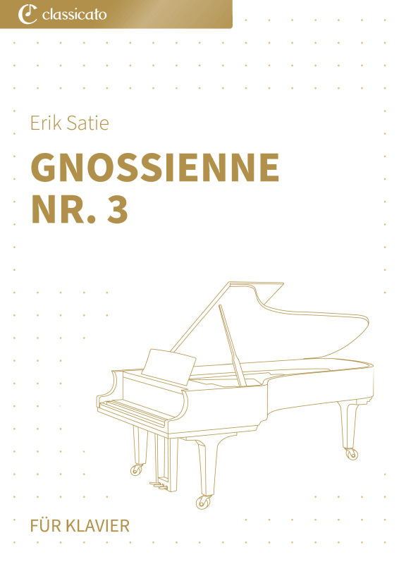 Product picture to: Gnossienne Nr. 3 - Geheimnisvolles KlavierstückErik Satie