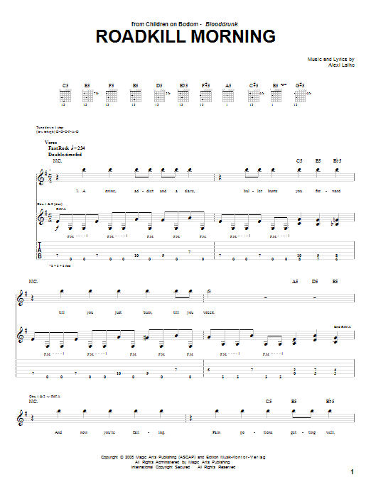 Produktgalerie: Seite 1 von 1 Roadkill Morning, Children Of Bodom, Gitarre