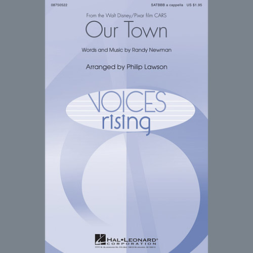 cover: Our Town (from Cars) (arr. Philip Lawson), James Taylor, Chor