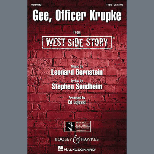 Produktbild zu: Gee, Officer Krupke (from West Side Story) (arr. Ed Lojeski)
