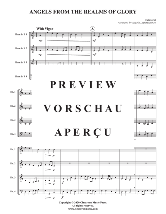 Produktgalerie: Seite 3 von 8 Angels from the Realms of Glory , , (Horn Quartett)