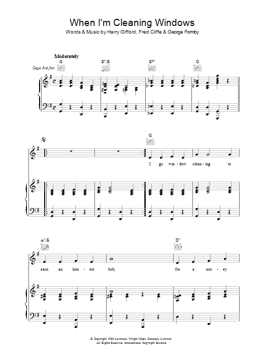 Product gallery: Page 1 of 1 When I'm Cleaning Windows, George Formby