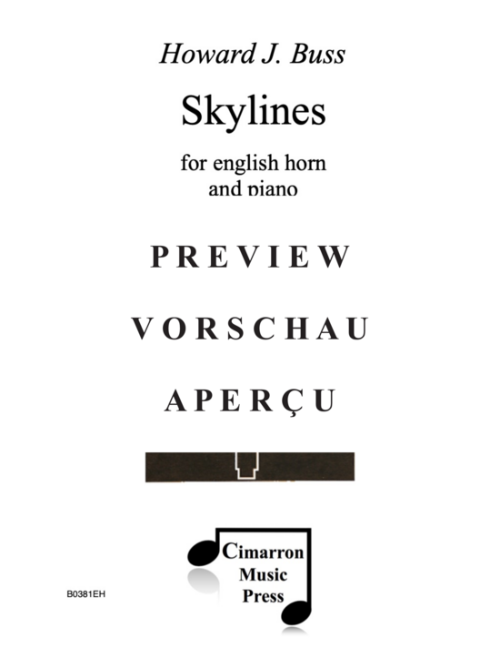 Produktgalerie: Seite 2 von 21 Skylines , , (Englischhorn und Klavier)