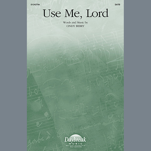 cover: Use Me, Lord, Cindy Berry, Chor